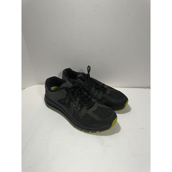 Nike Air Max+ LE 2013 Black Volt Green Soles Sz 14 Sneaker Shoes 579584-007 RARE